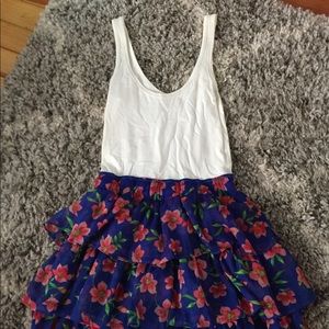 Hollister floral ruffle dress